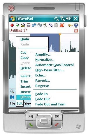 Wavepad Audio Editor for Pocket PC 4.27