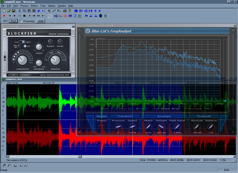 Wavosaur free audio editor 1.0.7.0