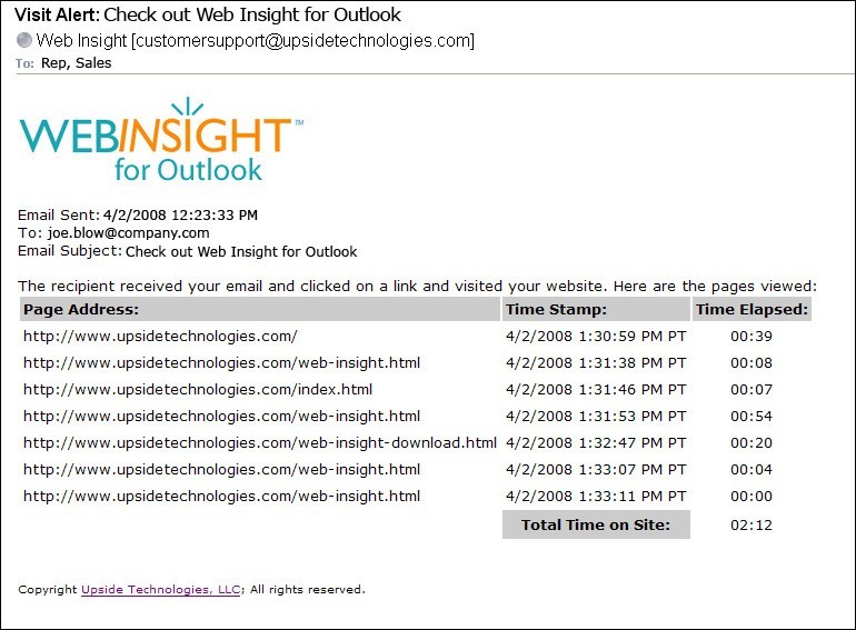 Web Insight for Outlook 1.0.0