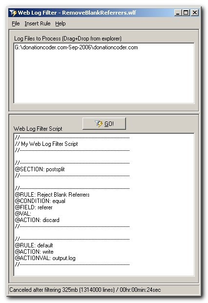 Web Log Filter 1.09.01