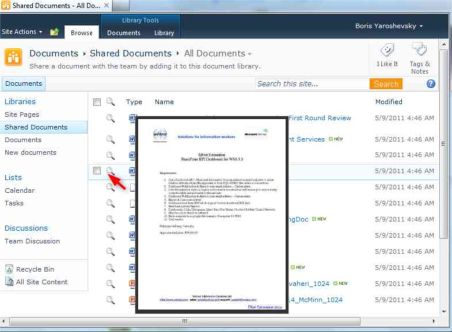 Websio docPreview for SharePoint 2010 beta 1.0
