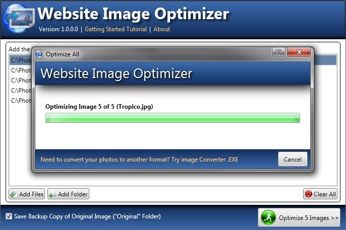 Website Image Optimizer 1.0.0.0