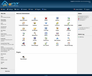 Webuzo for e107 1.0.2