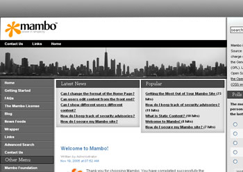 Webuzo for Mambo 4.6.5