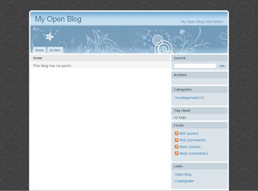 Webuzo for Open Blog 1.2.1