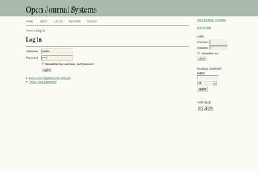 Webuzo for Open Journal Systems 2.3.8.0