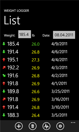 Weight Logger 1.5.0.0