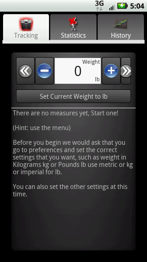 Weight manager 1.0.0.1