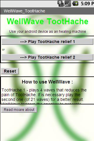 WellWave TootHache 1.0