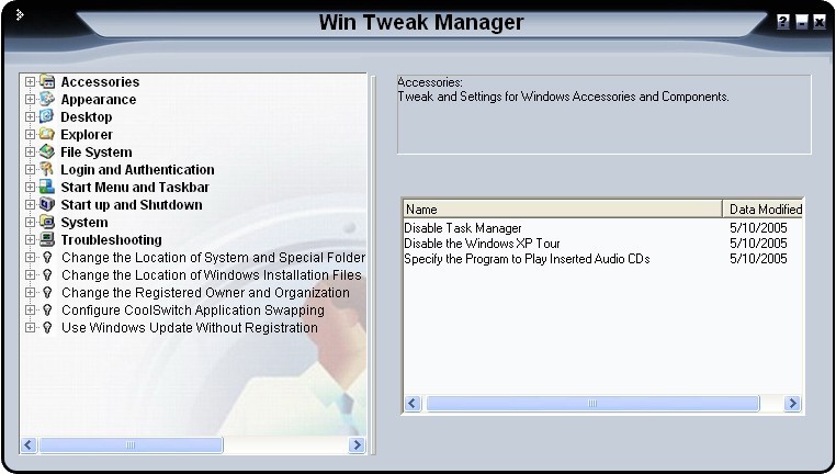 Win Tweak Manager 1.2.0.1