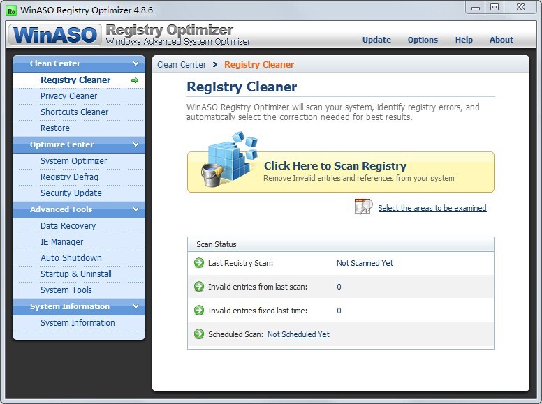 WinASO Registry Optimizer 4.8.6
