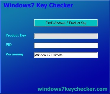Windows 7 Key checker 1.0.0