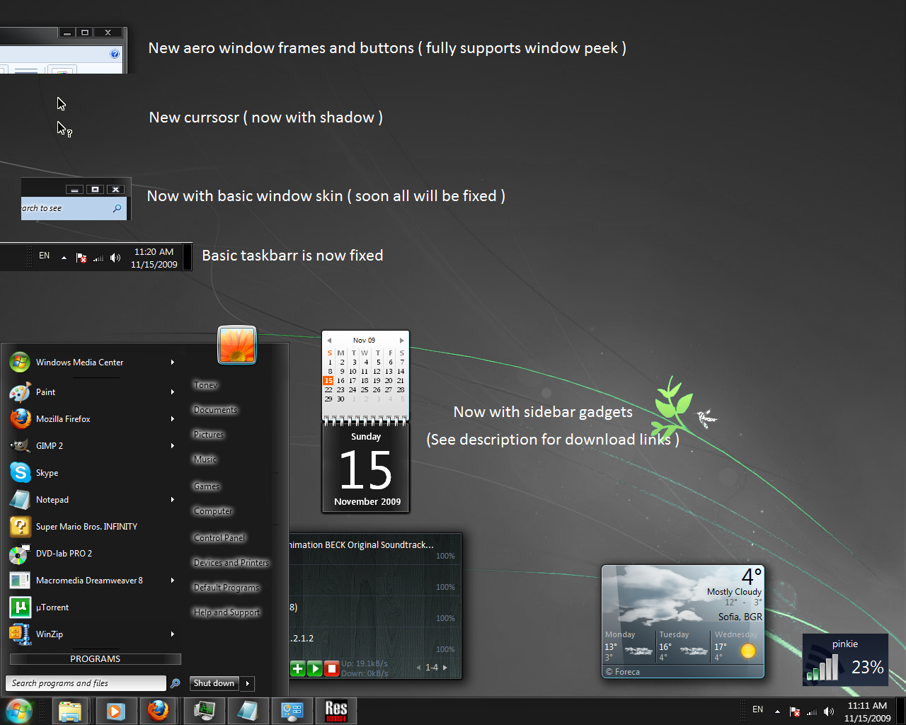 Windows 7 Only black theme 1.0