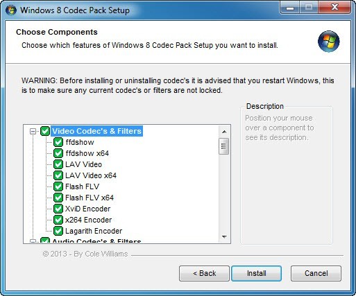 Windows 8 Codec Pack 2.0.1