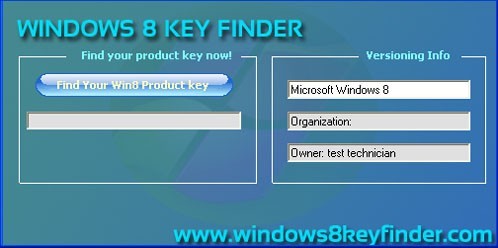 Windows 8 Key Finder 1.0.0