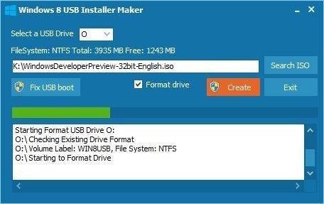 Windows 8 USB Installer Maker 1.0