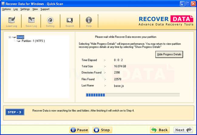 windows data recovery freeware 3.5