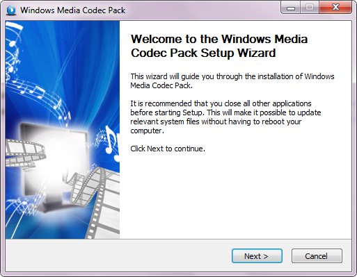 Windows Media Codec Pack 2.0