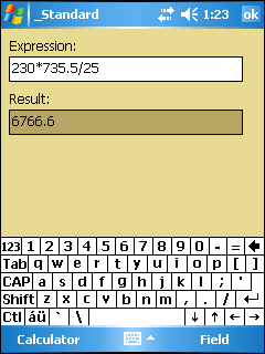 Windows Mobile Pocket PC Calculator 1.0