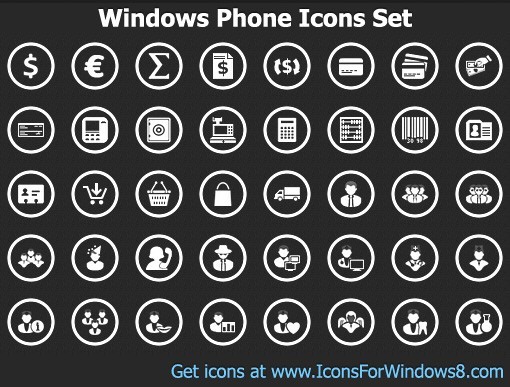 Windows Phone Icons Set 2012.1