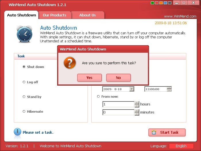 WinMend Auto Shutdown 1.3.4