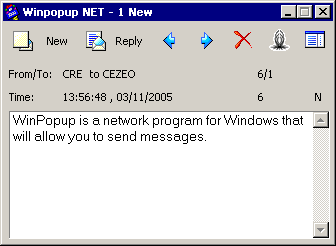 Winpopup NET messenger 1.2