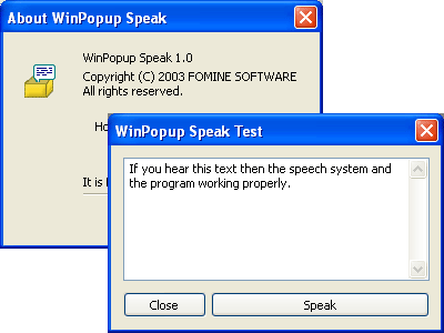 WinPopup Speak! 1.0