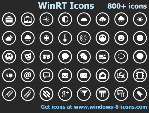 WinRT Icons 2.0