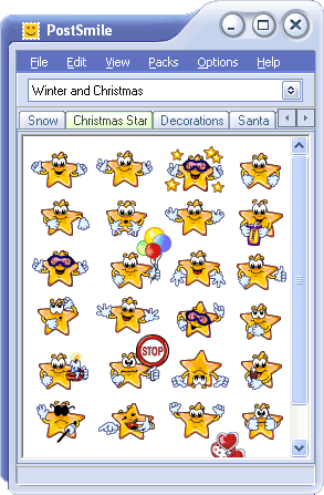 Winter and Christmas Smiley Collection for PostSmile 2.4