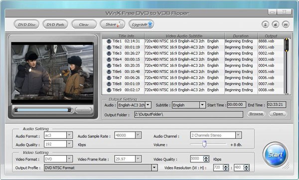 WinX Free DVD to VOB Ripper 7.0.7