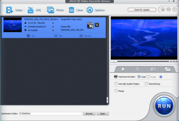 WinX HD Video Converter Deluxe 6.0.0