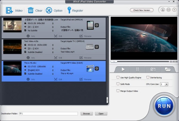 WinX iPad Video Converter 5.0.2