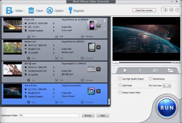 WinX iPhone Video Converter 5.0.2
