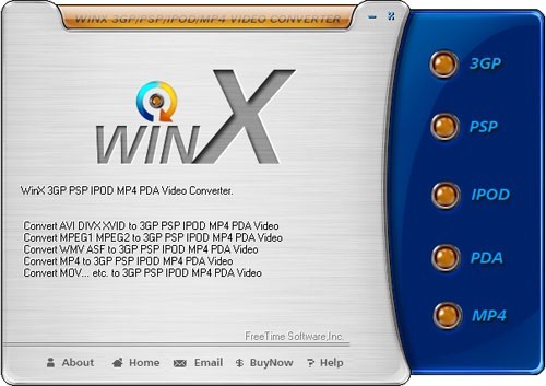 WinX IPOD 3GP PSP PDA MP4 Video Converter 3.5.18