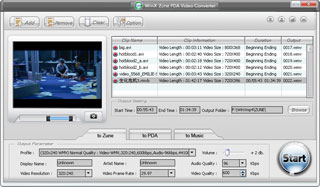WinX Zune Video Converter 4.0.1