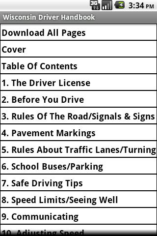 Wisconsin Driver Handbook 4.1