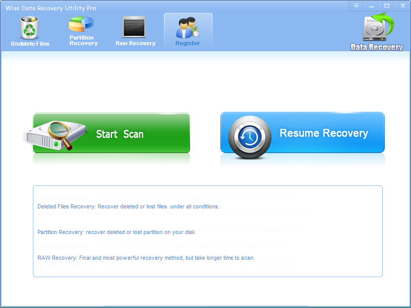 Wise Data Recovery Utility 2.6.3