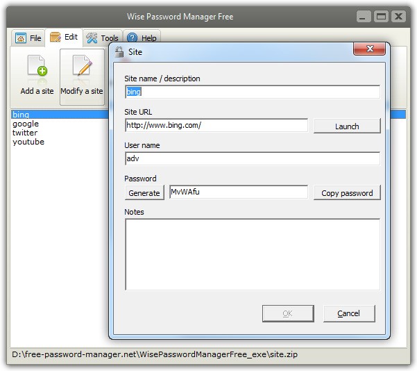 Wise Password Manager Free 5.4.6