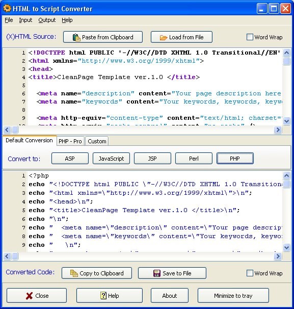 WonderWebWare HTML Converter 1.1