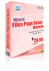 Word File Page Setup Batch 3.5.0