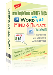 Word Find and Replace Standard 3.5.4