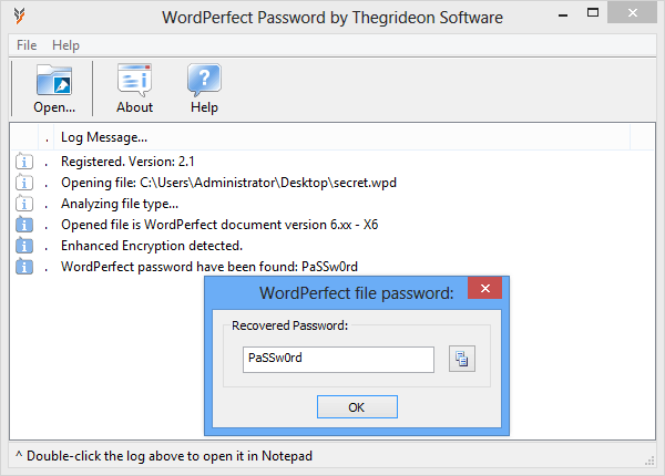 WordPerfect Password 2017.04.02