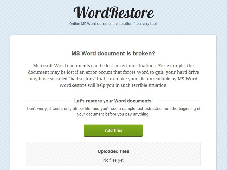 WordRestore 1.0