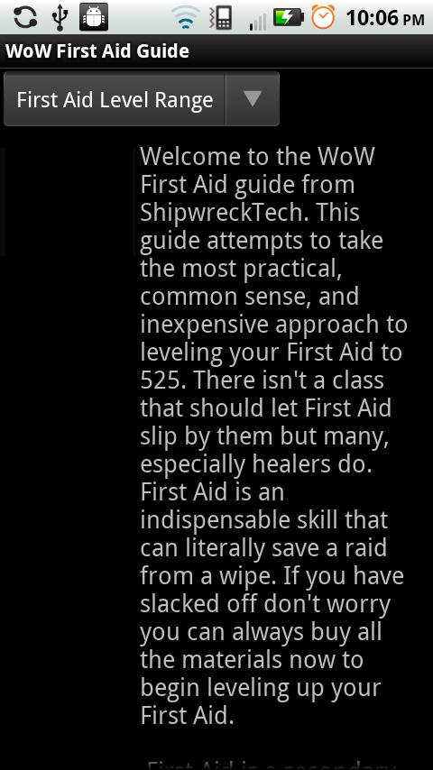 WoW First Aid 1.0