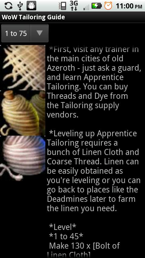 WoW Tailoring Guide 1.0