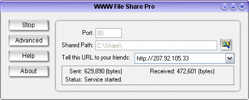 WWW File Share Pro 5.30