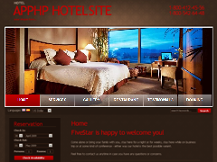 X-Brown Template for ApPHP Hotel Site 1.0.4