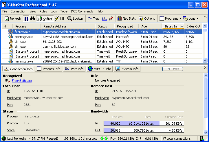 X-NetStat Professional 5.49