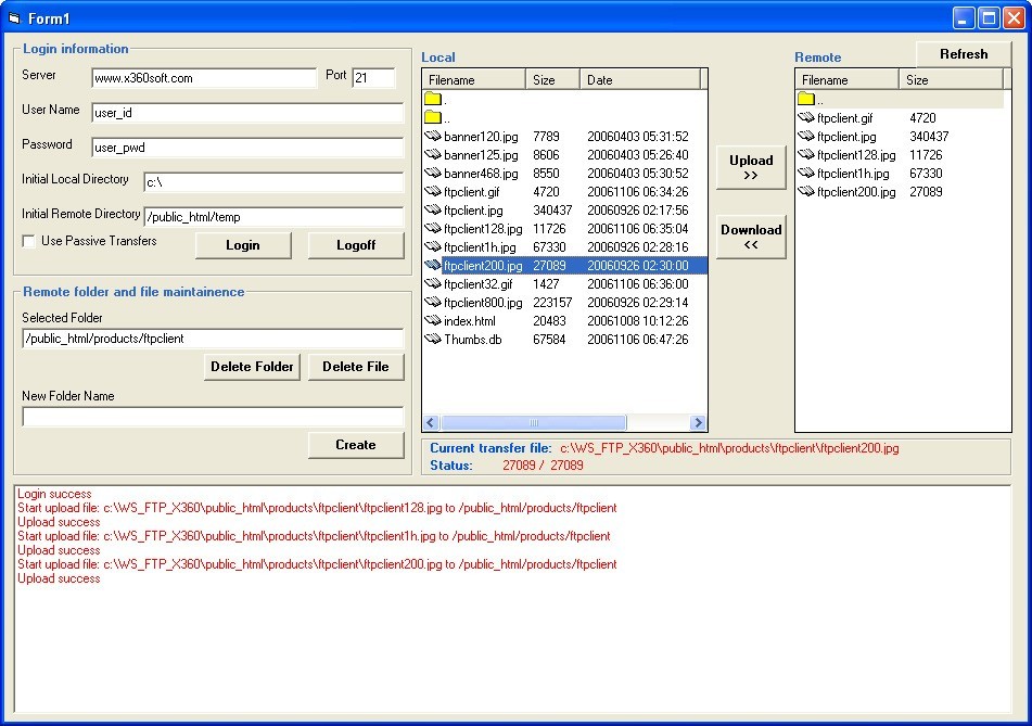 X360 Ftp Client ActiveX Control 2.3