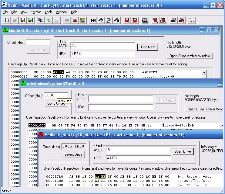 XEDIT Binary Editor and Scanner 3.34